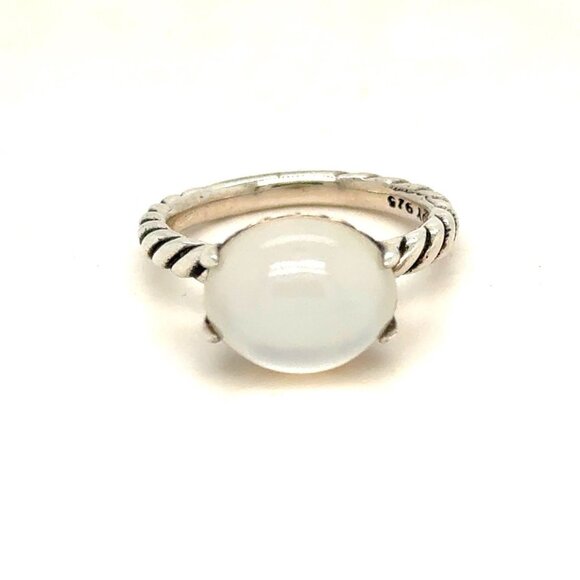 D.Y. 925 Chaceldony Doublet Ring - Picture 1 of 10